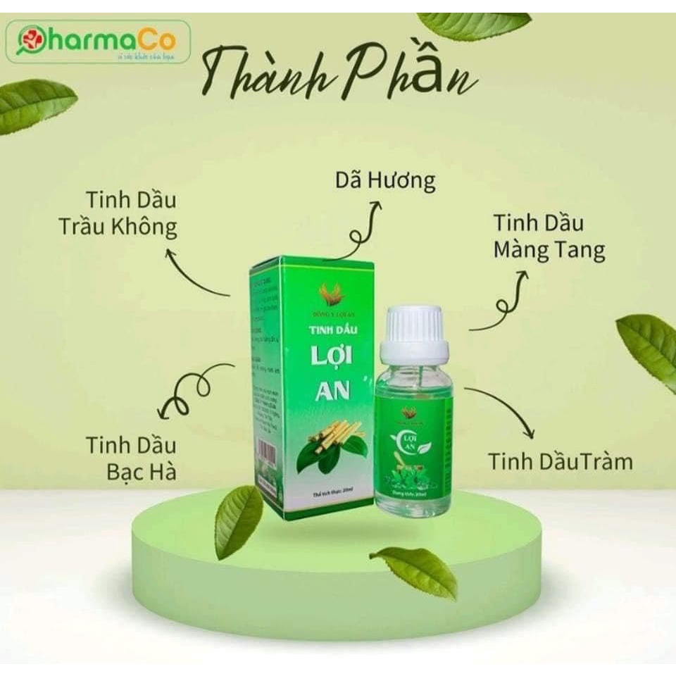 (tặng quà cho bé) Tinh dầu Lợi an bôi Ho, sổ mũi, khò khè cho bé
