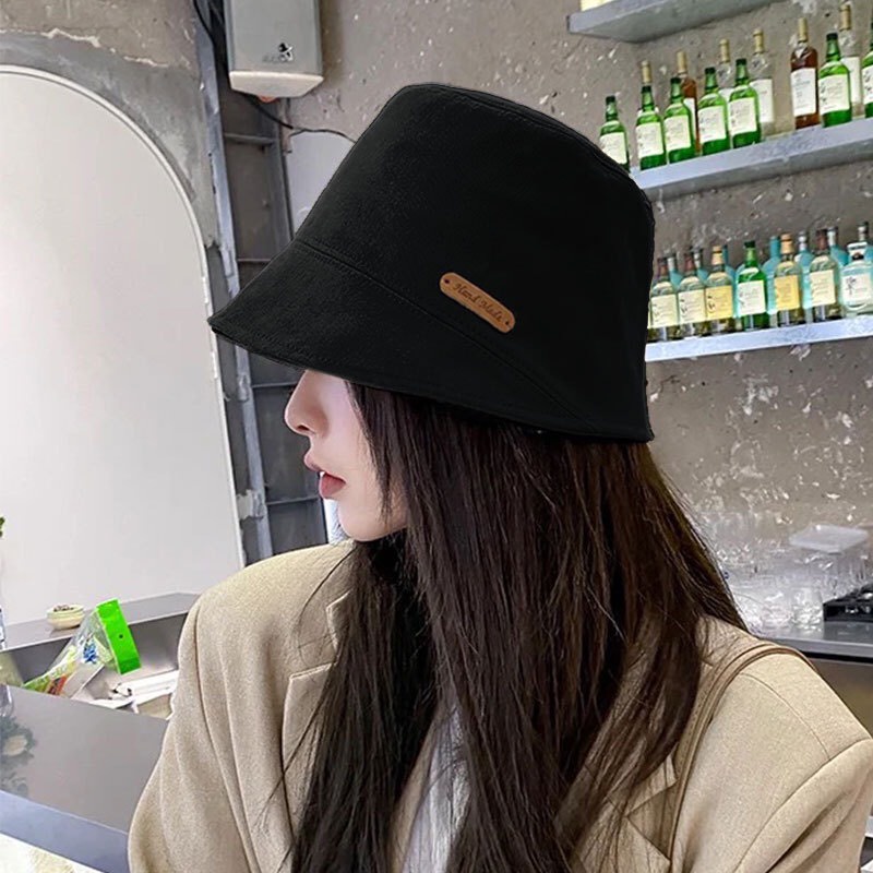Mũ bucket trơn vành cụp Hand Made phong cách Hàn Quốc dành cho nam nữ, chất liệu Kaki cao cấp không bai xù