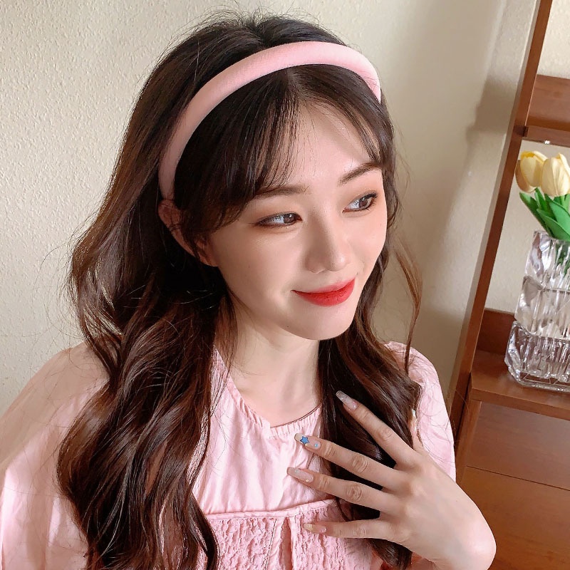 Băng Đô Bản Rộng Màu Kẹo Ngọt Ngào Phong Cách Hàn Quốc Cho Nữ