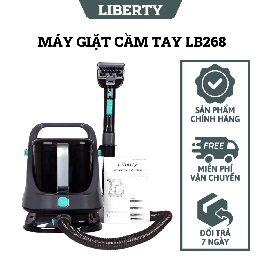 [CHÍNH HÃNG] Máy giặt cầm tay LIBERTY LB268, Máy giặt thảm, sofa, rèm cửa, Làm sạch từ bên trong, Bả
