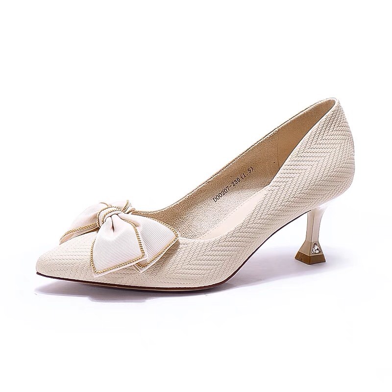 Giày cao gót nơ xinh cao 6cm