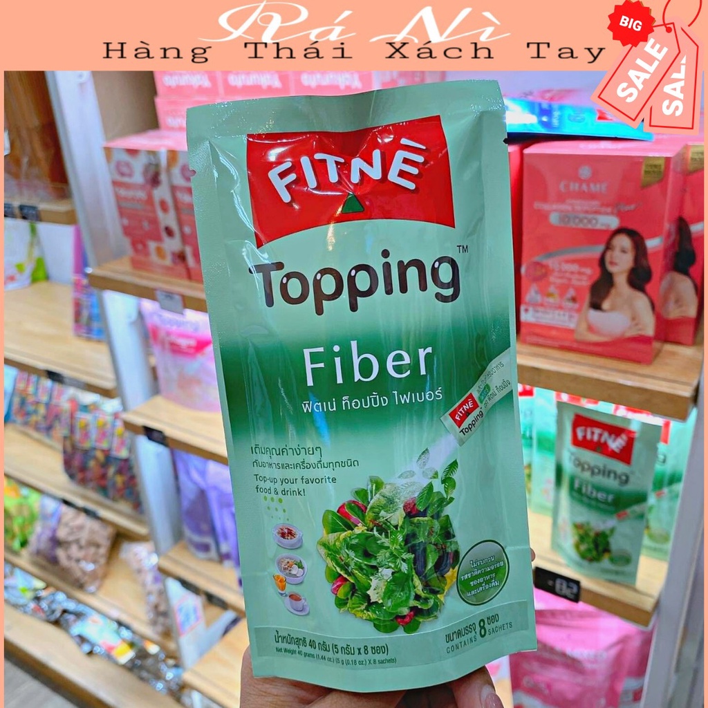 Túi 8 gói bột fitne Topping Fiber Thái Lan