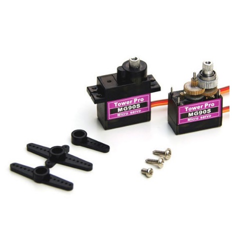 Động cơ servo  bánh răng thép MG90S MG90 S siêu khỏe cho xe điều khiển, robot , tàu thuyền mô hình RC