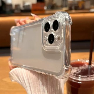 Ốp Điện Thoại Túi Khí Trong Suốt Hình Chữ Nhật Chống Trượt Cho Iphone 7 8 X XR XS MAX 11 12 13 14 Pro MAX 14PLUS SE 2020