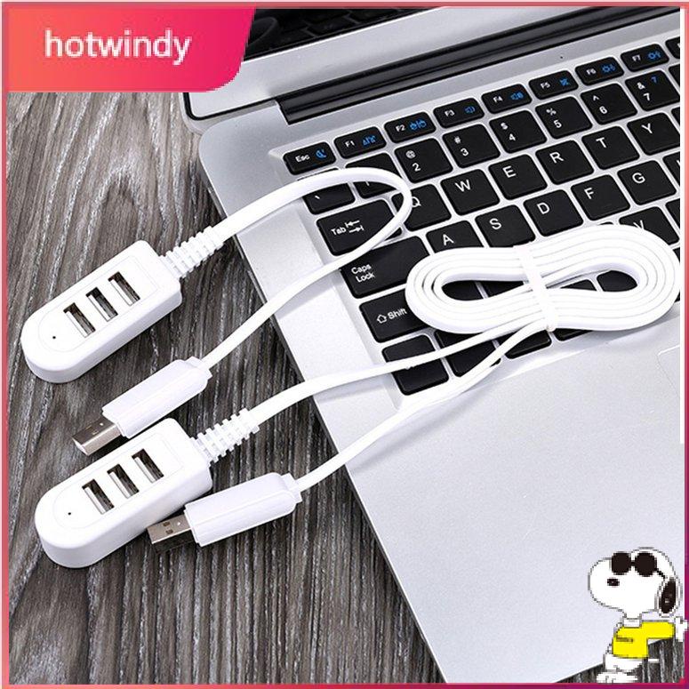 1 M 3 Port USB Hub Extend Cable USB 2.0 Splitter Wire Data Transfer Device