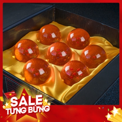 7 Viên Ngọc Rồng, Combo Đủ 7 Viên Ngọc Rồng Full Box Chất Liệu Acrylic, Đồ Chơi Sưu Tầm Dragon Ball