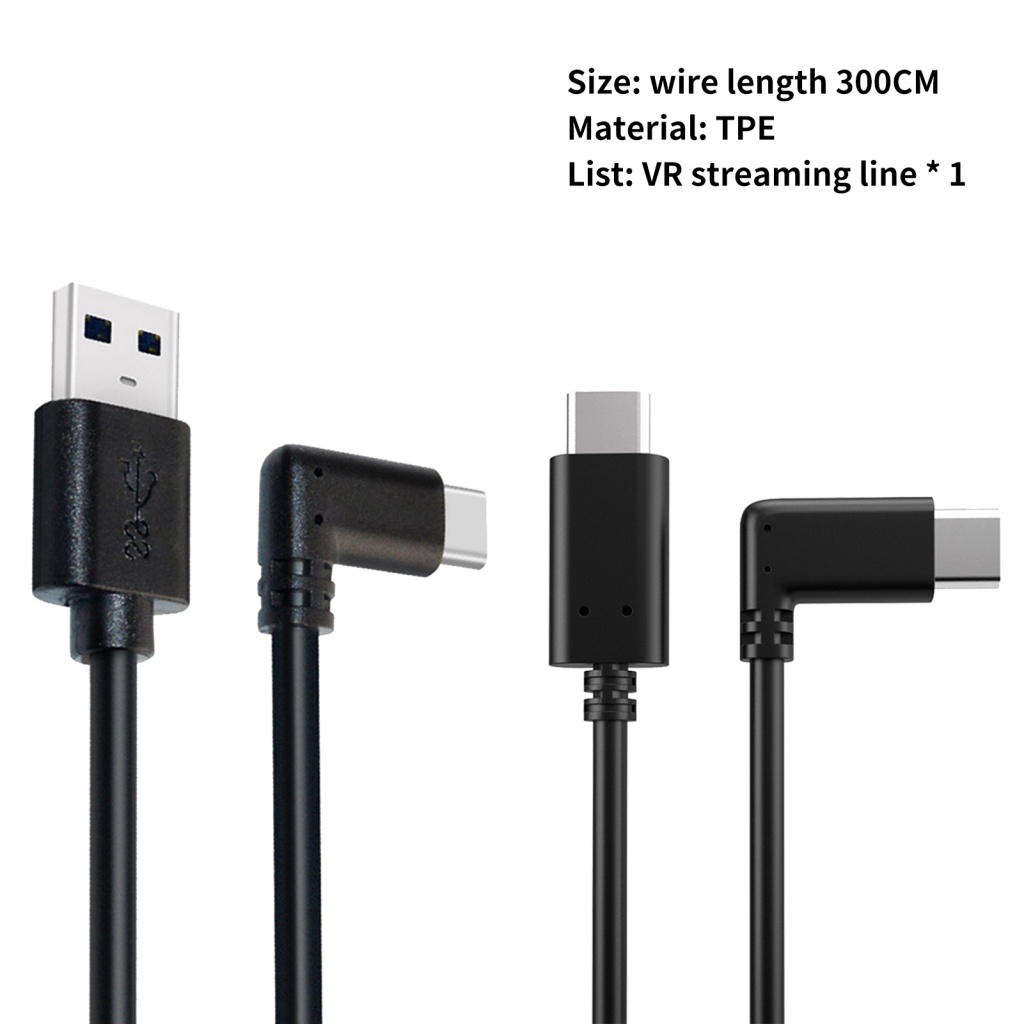 Dây cáp sạc nhanh LENOVO truyền dữ liệu đầu Usb 3.2 Gen1 90 độ linh hoạt thích hợp cho Oculus Quest2 VR Link