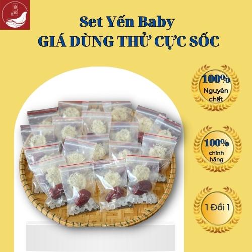 Set Yến Baby Dùng Thử Cho Bé Tặng Kèm Đủ Nguyên Liệu Chưng Yến Mua 10 Set Tặng 1 Hũ