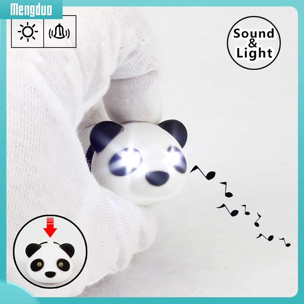 Móc Khóa Hình Gấu Trúc Có Đèn LED Dễ Thương