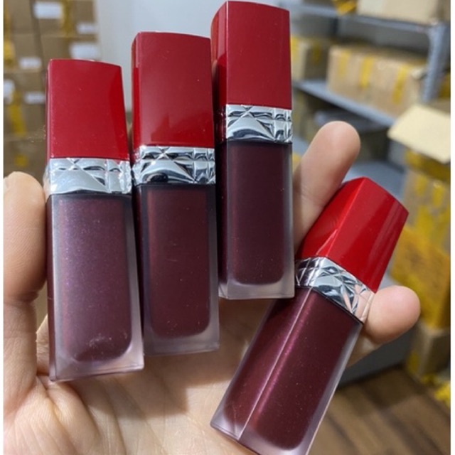 Son Kem DIOR tester unbox không tem đáy màu 989 Tím Mận