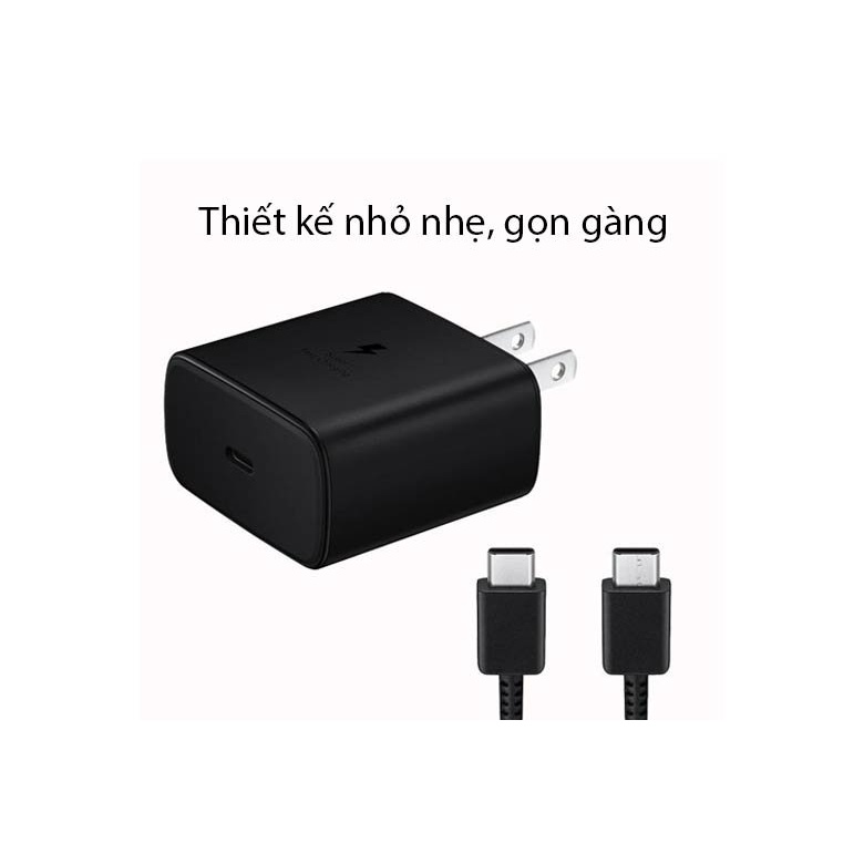 Sạc Samsung 45w kèm dây sạc Samsung Type C BACARAT Hàng chính hãng