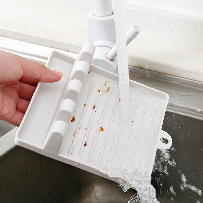 1 Giá Đỡ Dụng Cụ Nấu Ăn Bằng Nhựa Chống Trượt Đa Năng Cho Nhà Bếp