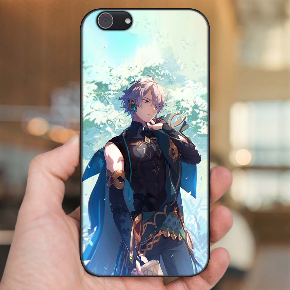 Ốp lưng Vivo Y53, Y69, Y71, Y81, Y83 viền đen in hình Alhaitham Genshin Impact