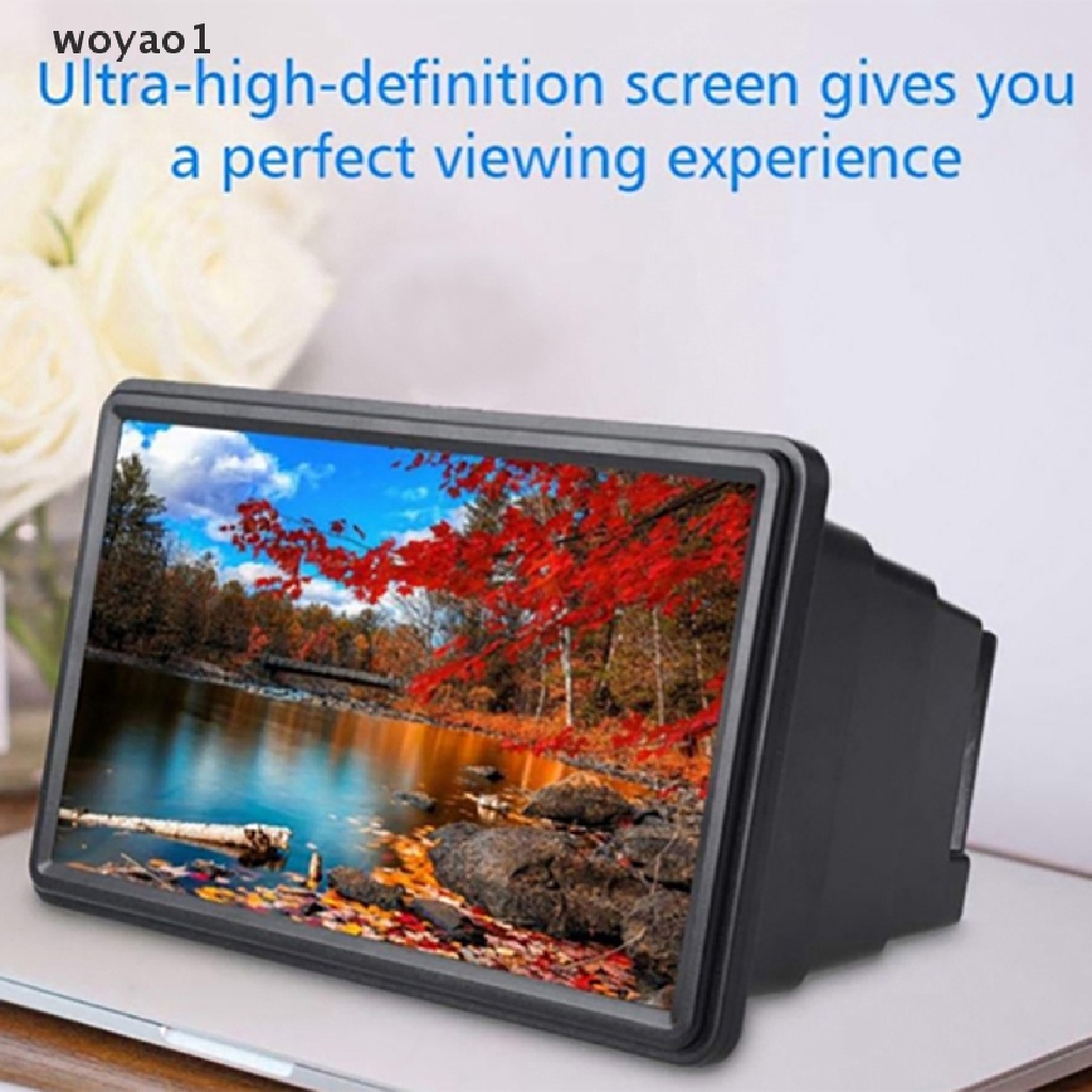 Kính Phóng Đại Màn Hình Điện Thoại 3D 8.2Inch woyao1 Phụ Kiện Trang Trí Thiết Kế Dễ Thương Chuyên Dùng