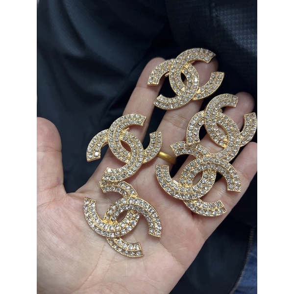 Ghim cài áo vest đính đá pha lê cao cấp