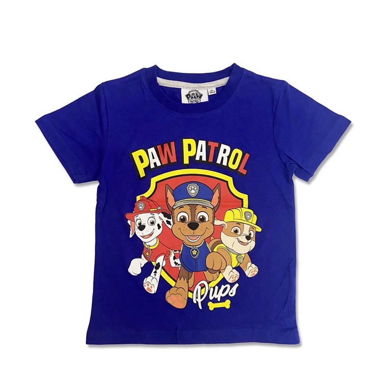 Áo thun cộc tay cotton bé trai Paw Patrol Chó cứu hộ