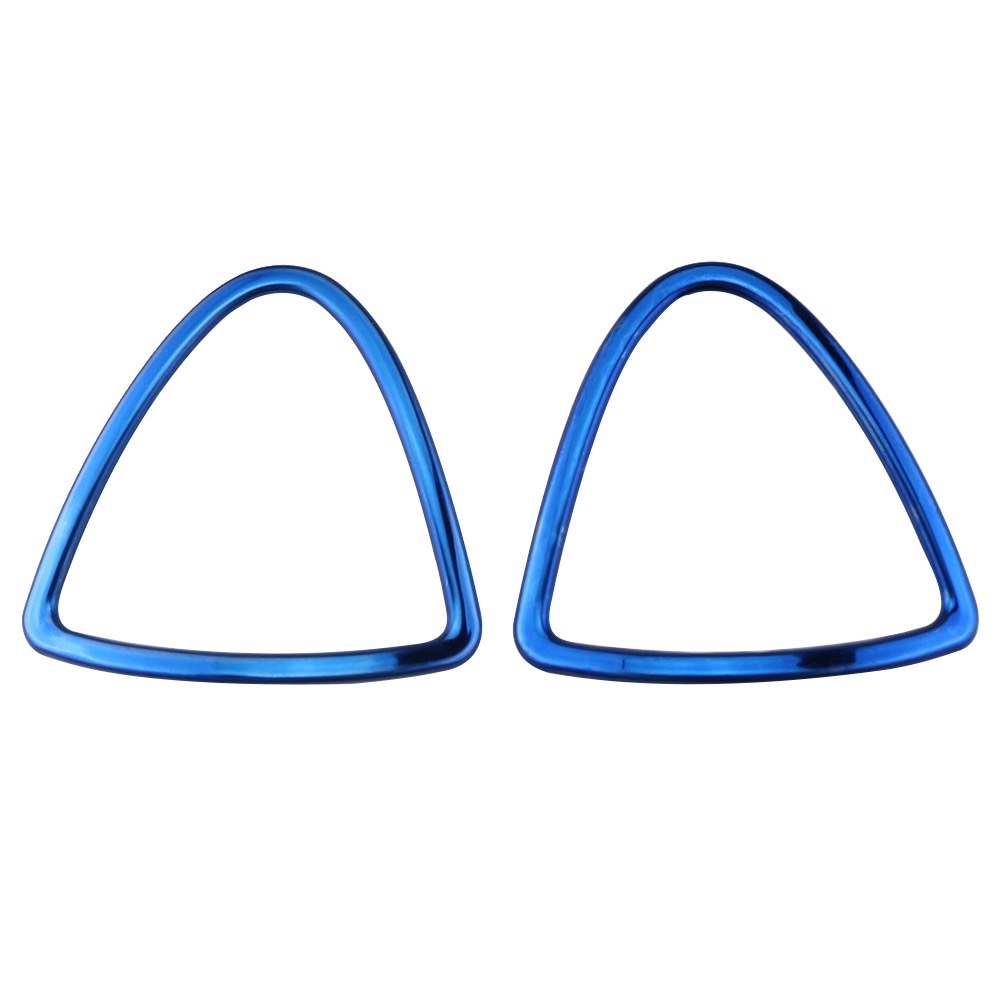 Bộ 2 Miếng Dán Trang Trí Lỗ Thông Gió Xe Hơi Nissan Kicks 2017-2021 Bằng Thép Không Gỉ