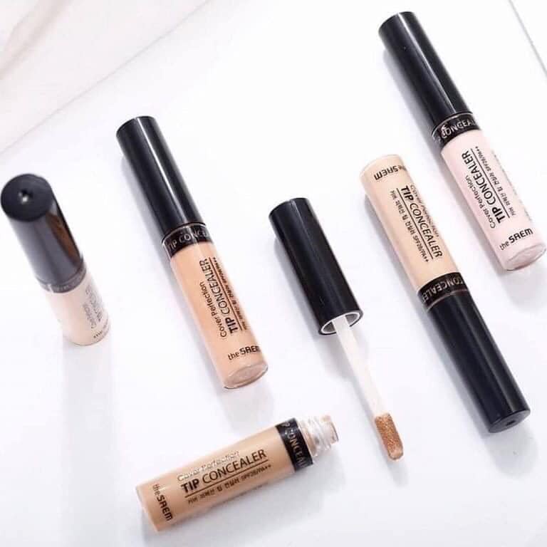 Kem Che Khuyết Điểm The Saem Cover Perfection Tip Concealer SPF28 PA++ 6.5g