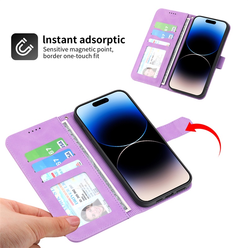 Ốp Điện Thoại Da PU Nắp Gập Từ Tính Cho Xiaomi POCO C40 M40 M45 X4 GT Pro M5S