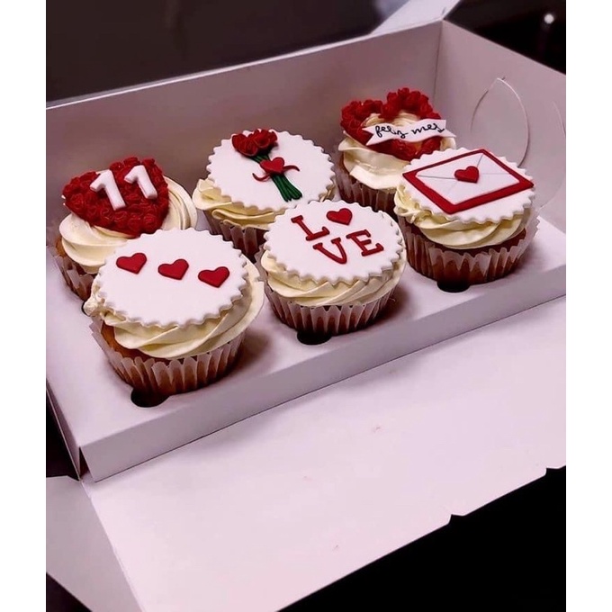Combo 10 hộp cupcake 4-6-9-12 bánh