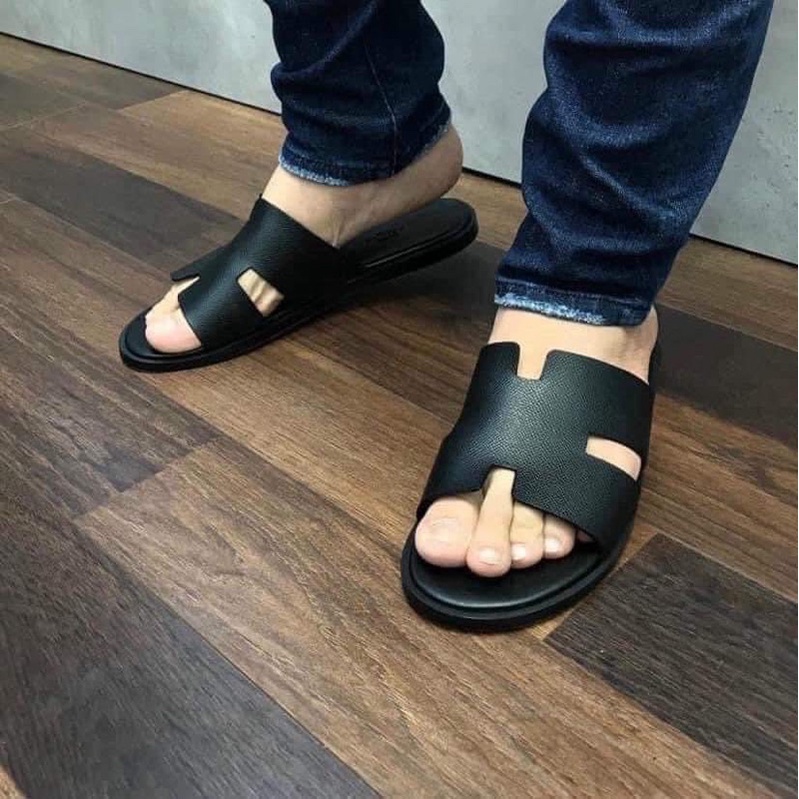 Dép hermes đế gỗ