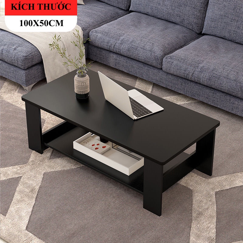 Bàn Trà Sofa Phòng Khách 2 Tầng NANA Chân Gỗ Tự Nhiên Thiết Kế Phong Cách Hiện Đại - BT06 | BigBuy360 - bigbuy360.vn