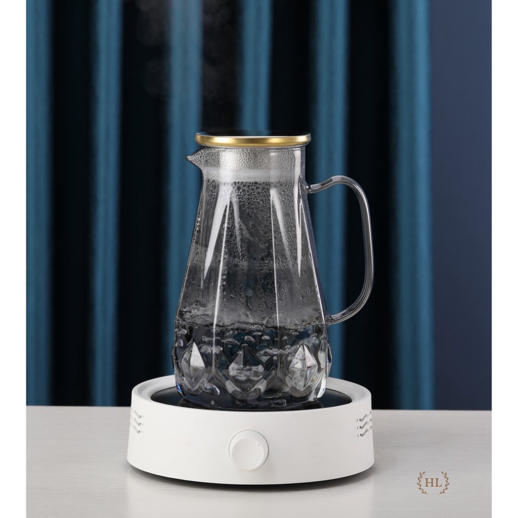 Bình cốc thuỷ tinh phong cách NORDIC Quả Trám | Bộ Bình Ly Thuỷ Tinh Chịu Nhiệt Tạo Hình Dãy Núi(Mix Lẻ) , gia dụng deco