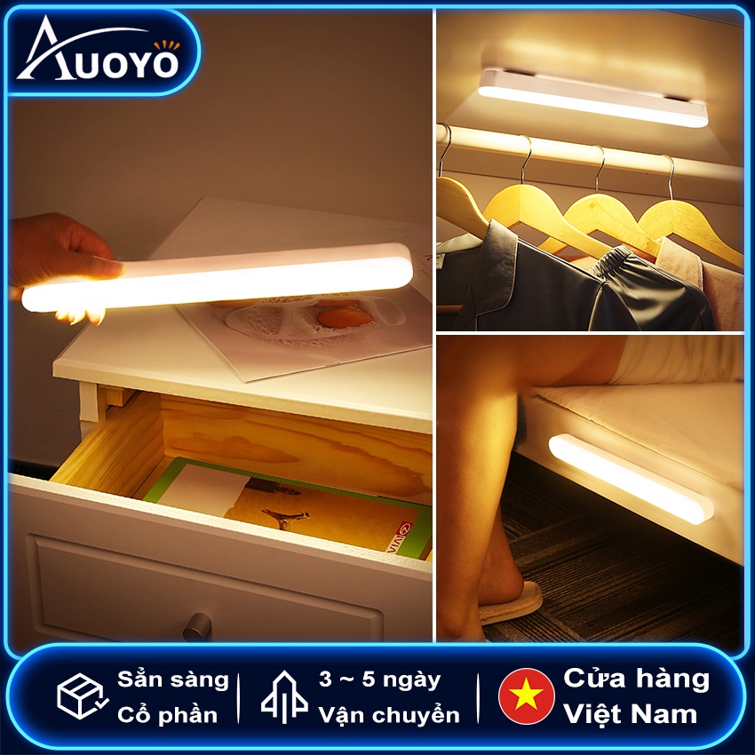 Auoyo Thanh ánh sáng LED 30cm Đèn ngủ treo Đèn bàn từ tính USB có thể sạc lại Bảo vệ mắt Đọc sách