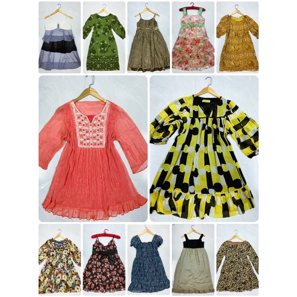 Thanh lý Các Loại Đầm Si Hoa Voan Vintage Nh.ật Fz>50kg