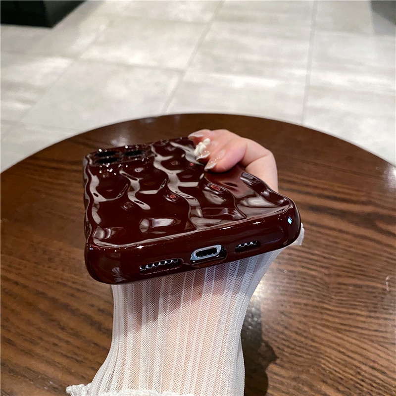 Ốp Điện Thoại iPhone 14 13 12 11 Pro max 14 plus case ốp lưng điện thoại i phone 14 13 12 11 promax Chống Sốc Bảo Vệ camera Kiểu Gợn Sóng Sang Trọng Sáng Tạo Cho iP 11 12 13 14 Pro max 14plus