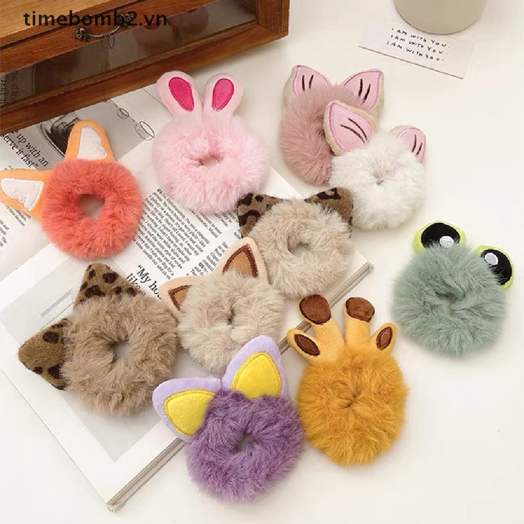 Dây Buộc Tóc Co Giãn Hình Hoạt Hình Dễ Thương Cho Nữ