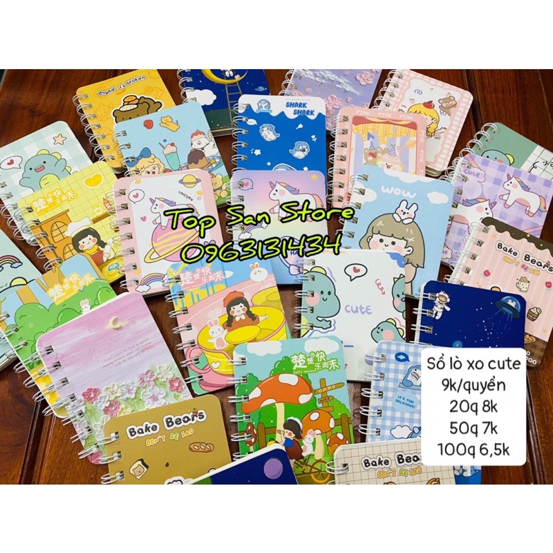 Sổ lò xo mini (shop giao mẫu ngẫu nhiên)