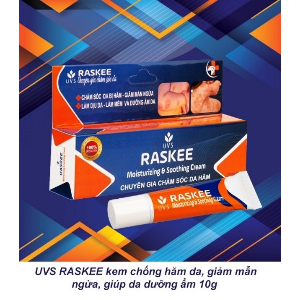 Raskee UVS 10g – Kem chống hăm da, giảm mẫn ngứa cho bé và người lớn
