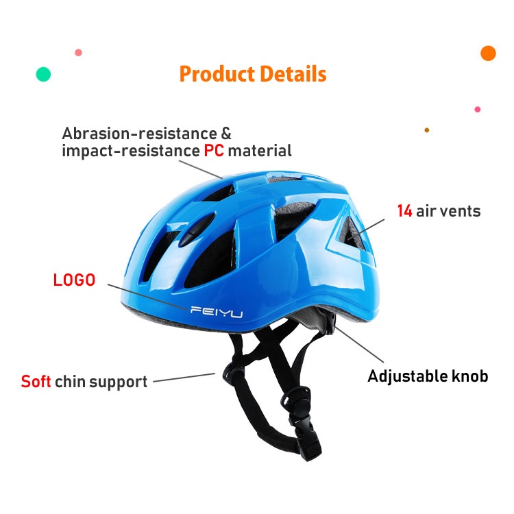 Mũ Bảo Hiểm Siêu Nhẹ 14 Lỗ Thông Hơi An Toàn Cho Bé