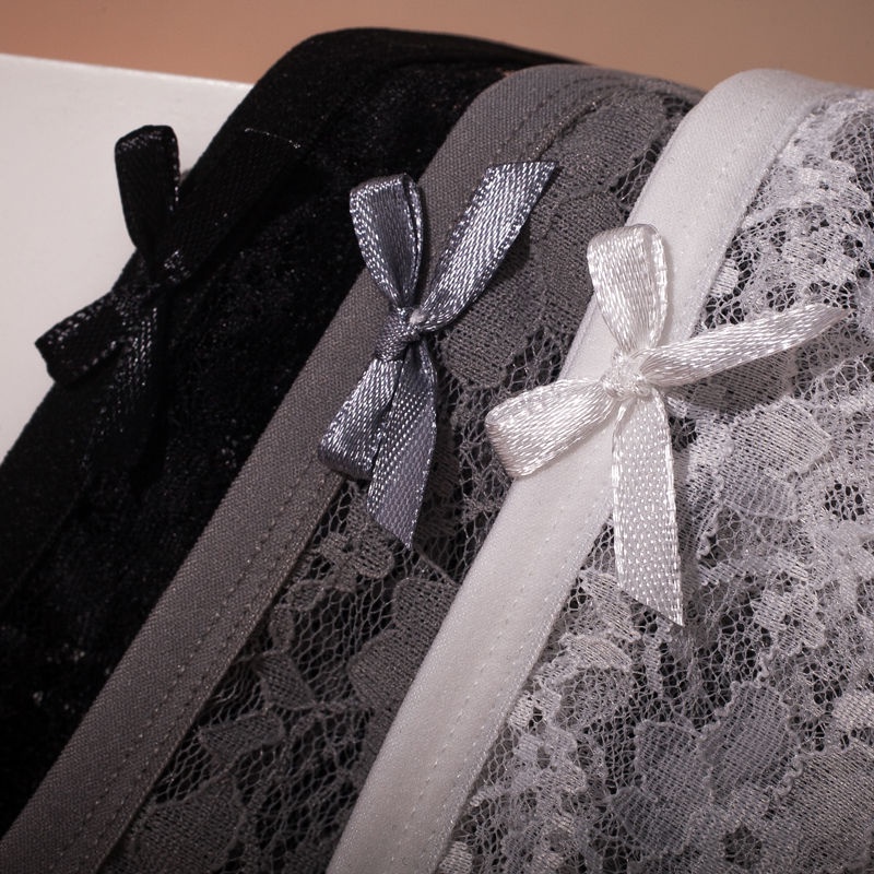 Quần Lót Lưng Thấp Phối Ren Thoáng Khí Quyến Rũ Cho Nữ