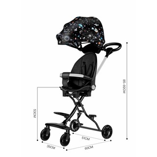 Xe đẩy đảo chiều gấp gọn M8 M9