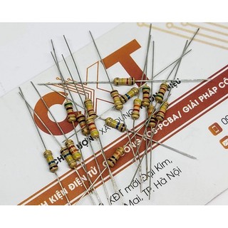 Điện trở vạch 1/4w 5% các giá trị