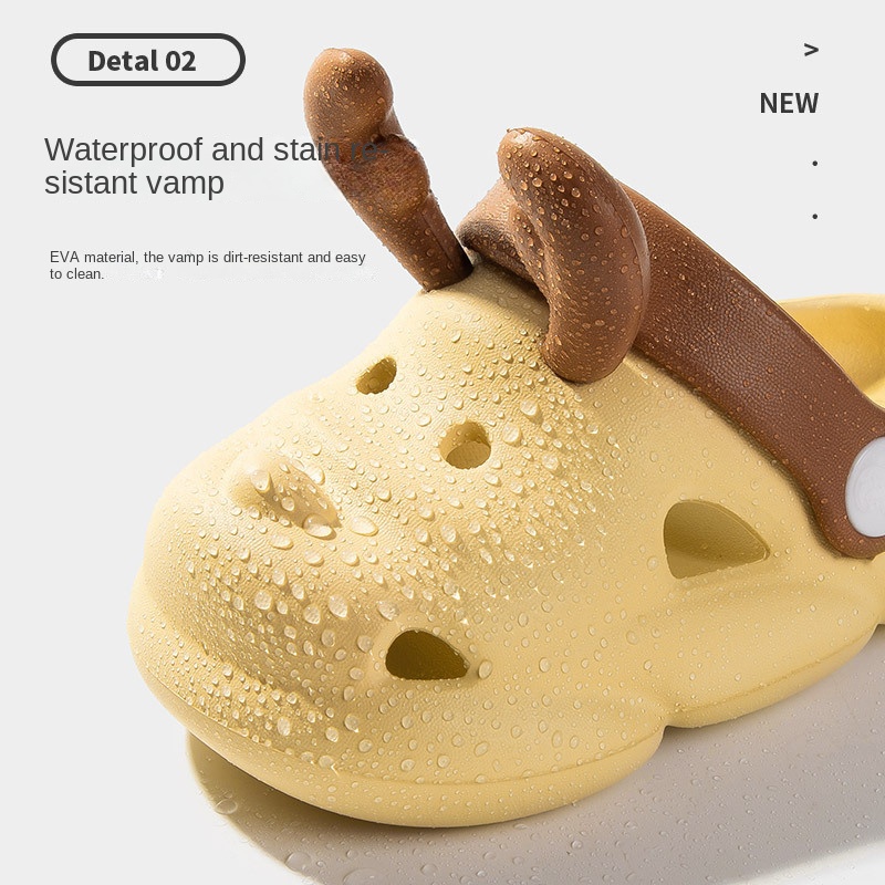 Dép Sandal Đục Lỗ Hoạ Tiết Nai Dễ Thương Xinh Xắn Dành Cho Bé Pine270