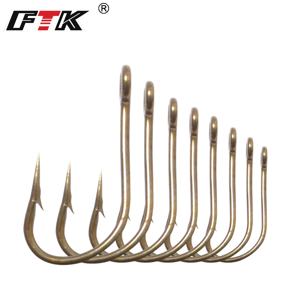 Set 25 / 50 / 100 Lưỡi Câu Cá Thép Carbon Cao Cấp FTK 1607