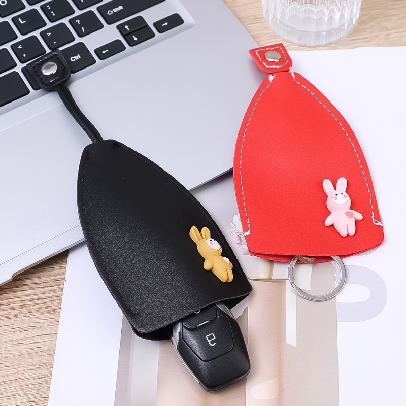 Túi Da PU Đựng Chìa Khóa Xe Hơi Họa Tiết Hoạt Hình Dễ Thương Sáng Tạo