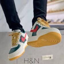 Giày Thể Thao AF1 gucci Cao Cấp Full Bill Box, Giày air force 1 nam nữ bản chuẩn 36-43