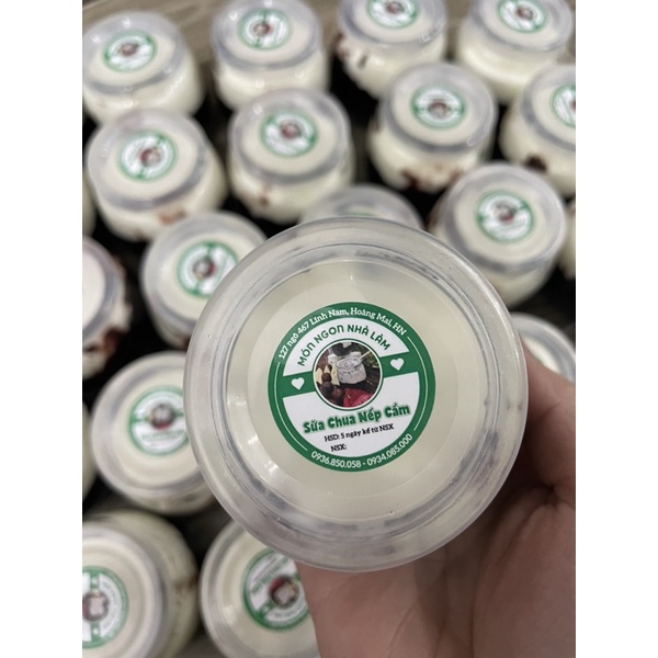 Sữa chua nếp cẩm nhà làm hũ 200ml