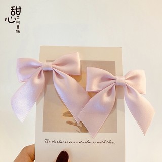 Kẹp Tóc Nơ Lụa Nhiều Màu Xinh Xắn