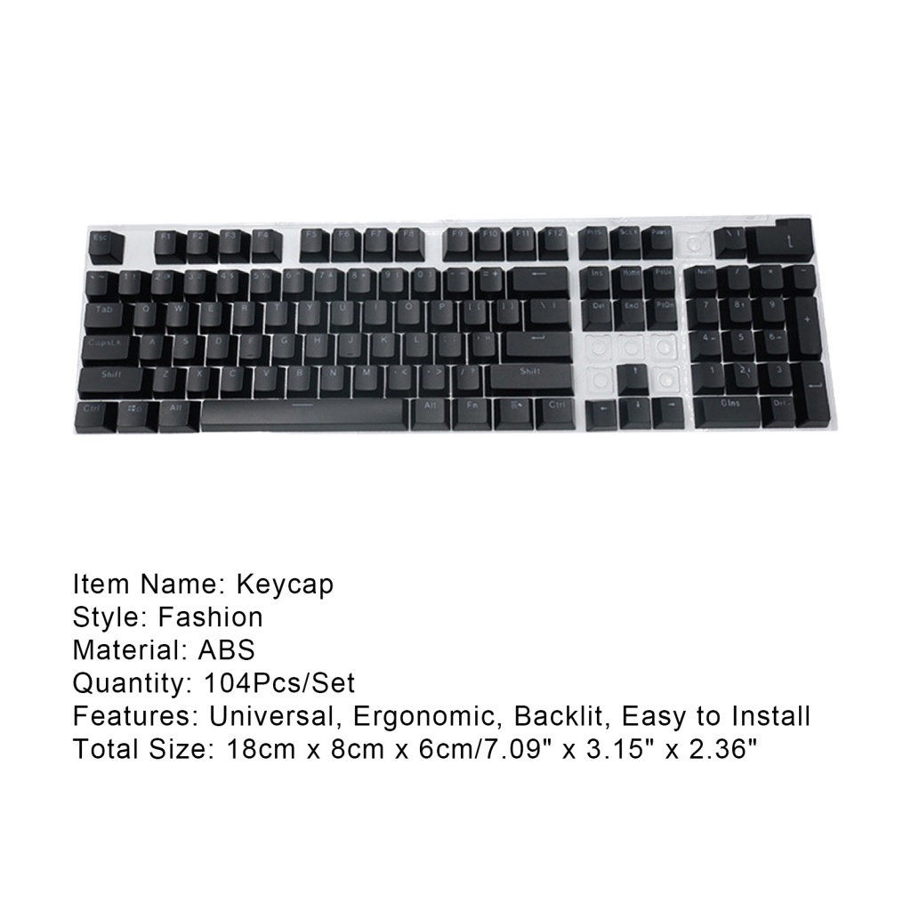 Set 104 Nút Bàn Phím Bằng Nhựa ABS In Hình Hoa Hướng Dương Cho Máy Tính