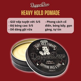 Tạo kiểu tóc Dapper Dan Heavy Hold Pomade