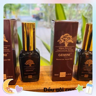 Tinh dầu dưỡng tóc uốn, dưỡng tóc khô xơ, tóc nhuộm Gemini Argan oll giúp giữ nếp, tạo nếp tóc mềm mượt