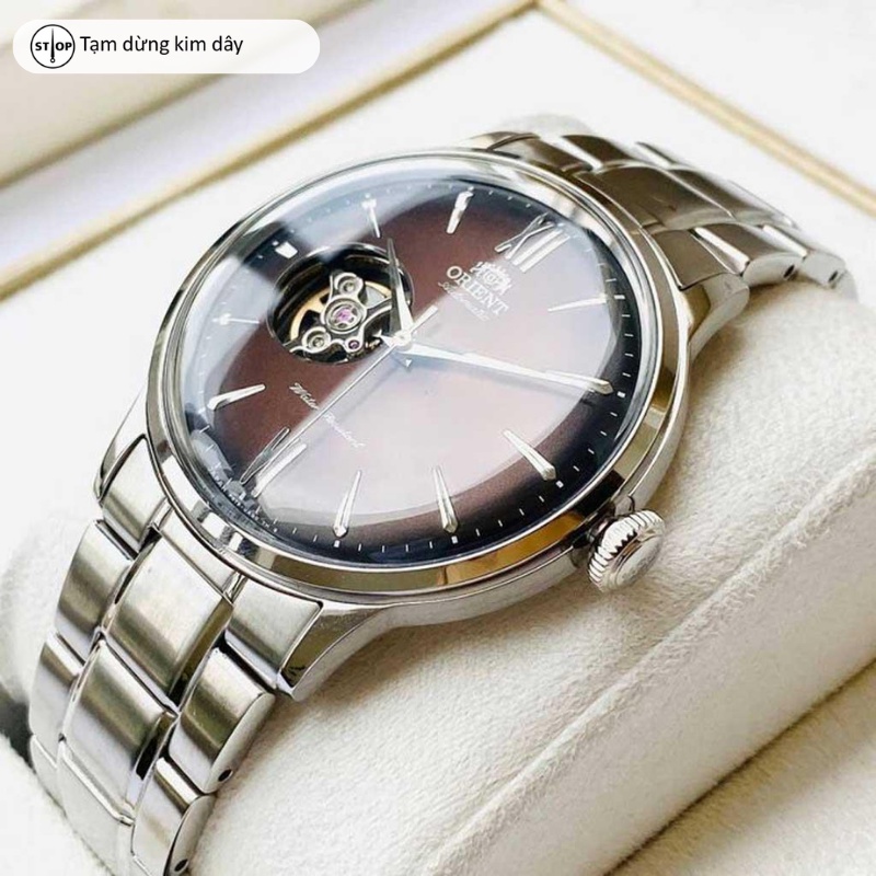 Đồng hồ nam Orient Watch Bambino RA-AG00 máy lộ cơ automatic mặt kính cường lực cong dây thép đeo tay cao cấp chính hãng