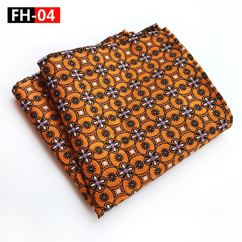 Khăn lau tay EFAN bỏ túi hình vuông màu trơn 25x25cm kiểu doanh nhân mới