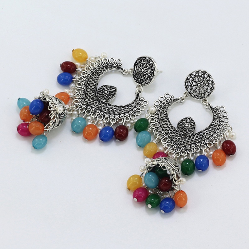 ✿ Bông Tai Hình Lồng Chim Phong Cách Retro Nepal Thời Trang Cho Nữ