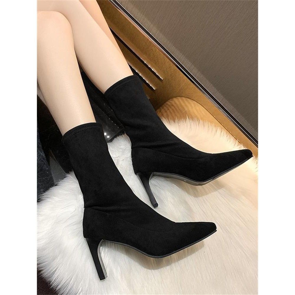 ORDER - BOOTS da lộn / da pu GÓT DẸT 8.5 PHÂN sang chảnh